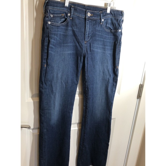 Sundance Denim - Sundance Jeans Womens 30 Blue Denim Wide Leg Stretch Comfort Casual